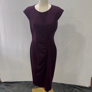 Calvin Klein Deep Purple Midi Dress